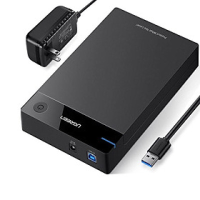 Ugreen UG50423US222TK hỗ trợ 16TB hộp đựng ổ cứng 3.5" 2.5 inch chuẩn SATA ra usb 3.0 có cấp nguồn - HÀNG CHÍNH HÃNG