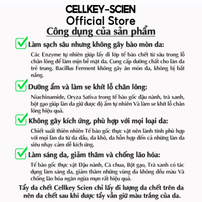 Combo 2 Tẩy Da Chết Mặt Tế Bào Gốc Thực Vật Lành Tính Làm Sạch Sâu Dịu Nhẹ Dưỡng Ẩm Sáng Da Cho Da Dầu Mụn Nhạy Cảm Cellkey-Scien White Peeling Gel (160ml)