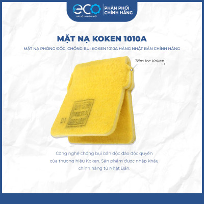 Combo Mặt nạ chống bụi Koken 1010A (Nhật Bản) và Kính bảo hộ chống bụi, chống tia UV Sperian S200A Mỹ