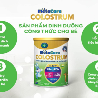 Sữa non Metacare Colostrum 1+ giúp trẻ tăng cường miễn dịch (800g)