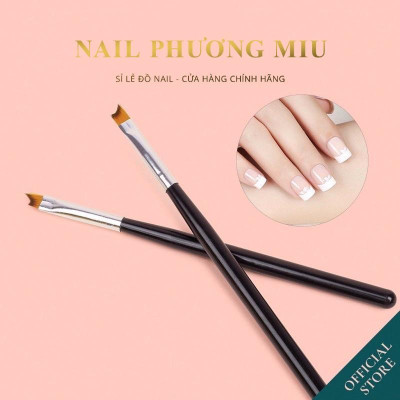 Cọ Phen Đầu Móng Nail 100% Lông Cao Cấp, Cọ Fen Cán Gỗ Siêu Nhẹ, Vẽ French Nghệ Thuật Cho Thợ Làm Nail, Tạo Nét Móng