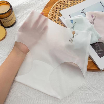 Bộ 5 Quần Lót Nữ, Quần Sịp Nữ, Quần Lót Nữ Không Viền, Chất Su Tơ Cao Cấp In Hình Hoa Tulip, Quần Xì Nữ