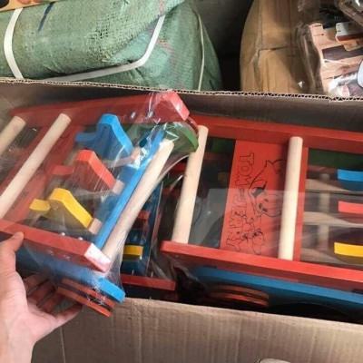 Xe Tập Đi Bằng Gỗ, Xe Đẩy Bằng Gỗ Cho Bé Nhanh Biết Đi