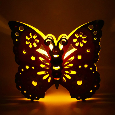 Lồng đèn trung thu Happy KiBu - Lồng đèn sáng tạo, Ánh sáng đêm trăng hình Bướm