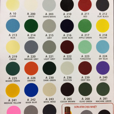 Sơn xịt màu cam phản quang ATM F4