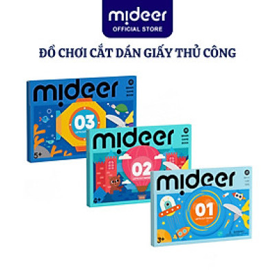 Đồ Chơi Cắt Dán Giấy Thủ Công 3 Cấp Độ cho bé mideer Level Up Let
