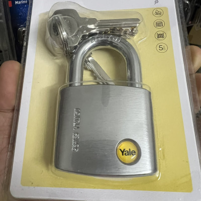 Ổ khóa Yale Y120/50/127/1 chìa răng cưa, màu bạc
