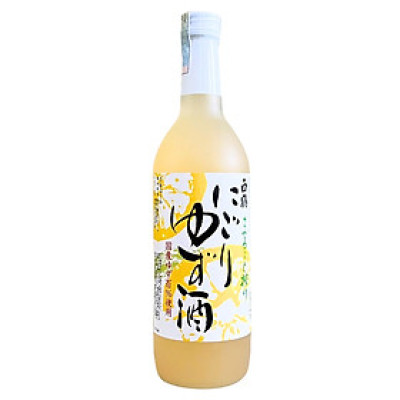 Rượu (Hakutsuru) Marugoto Shibori Nigori Yuzu Shu 10% 720ML 