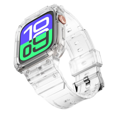 Ốp Case tích hợp dây đeo Gshock Style cho Apple Watch Series 10 Size 42mm / 46mm - Hàng Chính Hãng