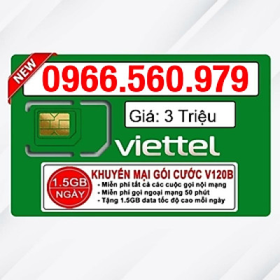 Sim Viettel số đẹp - Hàng chính hãng - 0966.560.979