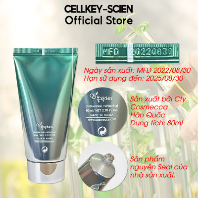 Combo 2 Tẩy Da Chết Mặt Tế Bào Gốc Thực Vật Lành Tính Làm Sạch Sâu Dịu Nhẹ Dưỡng Ẩm Sáng Da Cho Da Dầu Mụn Nhạy Cảm Cellkey-Scien White Peeling Gel (160ml)