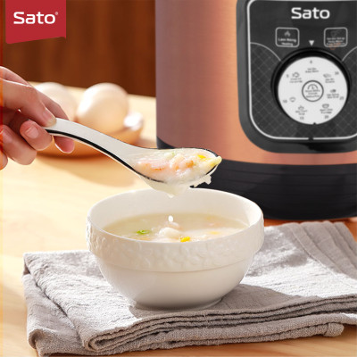 Nồi áp suất đa năng SATO 6AS051.N 6.0L - Nồi áp suất đa chức năng : nấu cơm, nấu cháo, hầm gân, ninh, súp, hấp, giữ ấm ... Dung tích : 6.0 lít phù hợp gia đình 4 - 6 người - Miễn phí vận chuyển toàn quốc - Hàng chính hãng