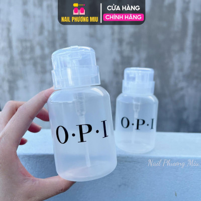 Lọ Đựng Axeton OPI Nhựa Siêu Bền 250ml Làm Nail, Bình Nhún OPI Nhấn Đựng Cồn Tẩy Rửa, Gen Xoáy Chặt Chống Bay Hơi Nail Phương Miu