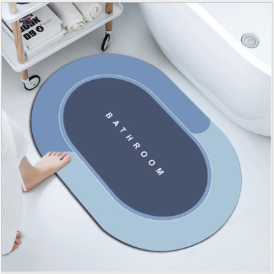 Thảm Lau Chân Silicon Siêu Mềm Siêu Dày, Siêu Thấm Nước Chất Liệu Cao Su Chống Trượt