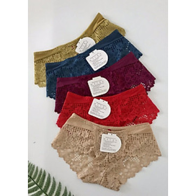 Bộ 5 quần chip nữ ren hoa cao cấp 833