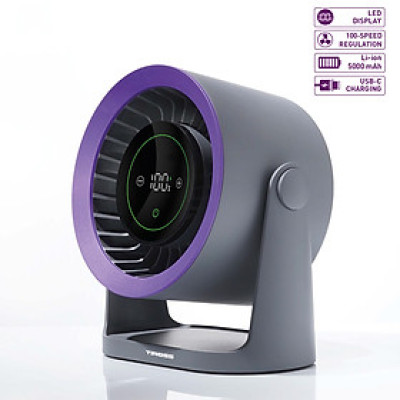 Quạt tích điện để bàn USB Tiross TS3420 - Hàng chính hãng