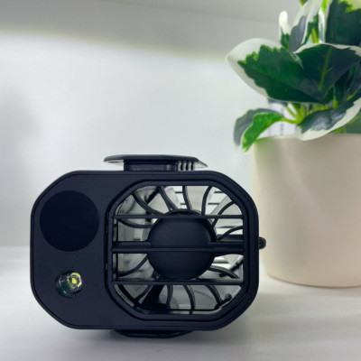 Quạt kẹp thắt lưng OVIE WF2 Yoobao tích điện 10000mAh kiêm Sạc Dự Phòng Đeo Thắt Lưng, Đeo Cổ có đèn hiển thị pin - Hàng chính hãng