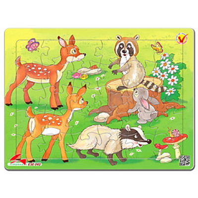 Xếp hình Tia Sáng Nai con và những người bạn (30 Mảnh Ghép) - Tặng kèm tranh tô màu cho bé