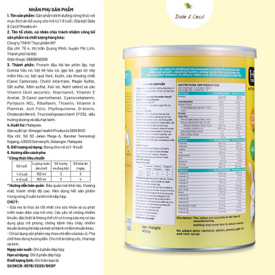 Sữa Miwako A+ Hộp 400g Vị Vani Nhập Khẩu Malaysia, Sữa Hạt Hữu Cơ Organic Cho Bé Từ 1-6 Tuổi Giúp Cải Thiện Ngôn Ngữ Phát Triển Trí Não & Chiều Cao Vị Ngọt Tự Nhiên Dễ Uống