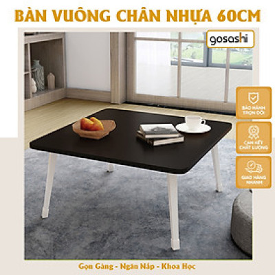 Bàn Vuông 60x60cm Cỡ Lớn Ngồi Bệt Chân Gấp Gọn - Làm Bàn Ăn - Bàn Soffa - Bàn Trà - Bàn Học