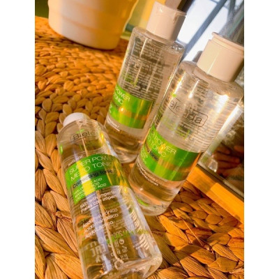 Nước hoa hồng Bielenda se khít chân lông giảm mụn giảm nhờn - Toner Bielenda Skin Clinic (Xanh Lá)