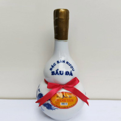 Đặc Sản Bình Định - Rượu Bàu Đá Thành Tâm Hồ Lô (Màu trắng) 350ml - OCOP 3 Sao