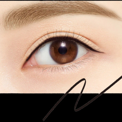 Bút Chì Gel Kẻ Mí Mắt Siêu Chống Trôi Dạng Xoay Màu Đen Kissme Heroine Make #01