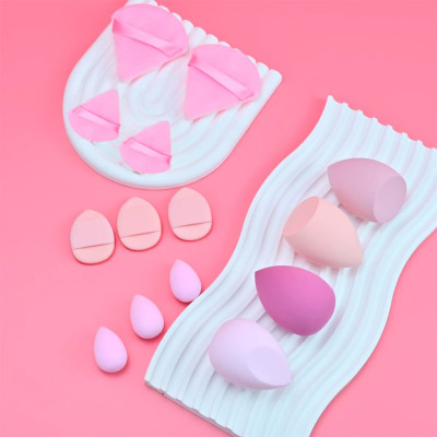 Lọ 14 Mút Trang Điểm Kem Nền, Má Hồng, ... - Hộp 14 Mút Trang Điểm Chuyên Nghiệp