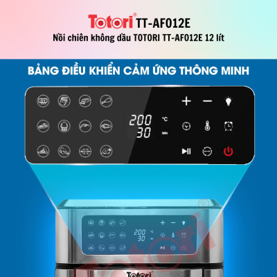 Nồi chiên không dầu TOTORI TT-AFO12E / TT-AFO12M 12 lít - Hàng Chính Hãng - Bảo Hành 12 Tháng
