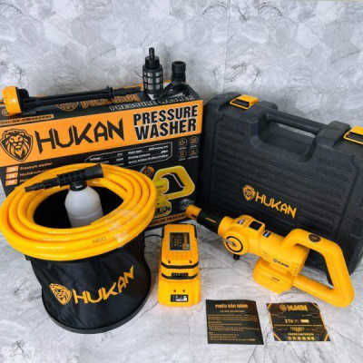MÁY RỬA XE CHẠY PIN 21V 305W HK-PW3828BL HUKAN  - HÀNG CHÍNH HÃNG