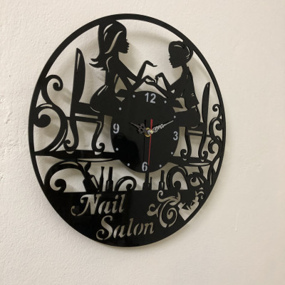 Đồng Hồ Treo Tường Đẹp Độc Đáo Cho Tiệm Nail Spa
