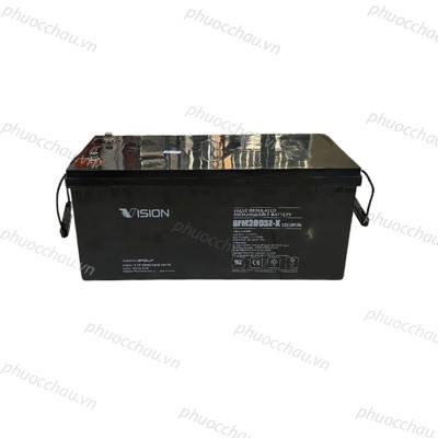 Ắc quy bộ lưu điện, ắc quy Vision 6FM200SE-X/6FM200D-X (12V-200AH), ắc quy viễn thông