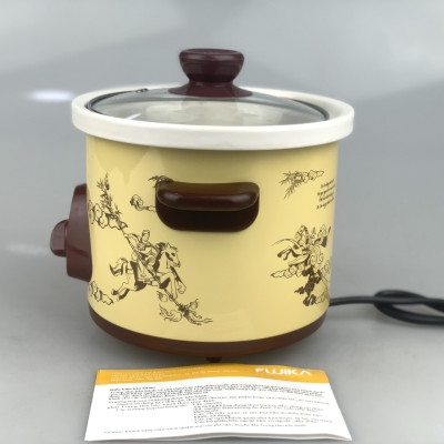 Nồi Kho Cá Thịt,Nấu Chậm,Nấu Cháo ,Chưng Yến 1.5L Fujika KC15 Màu Vàng-Hàng chính hãng