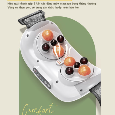 Máy Massage Bụng Cao Cấp Nikio NK-166DC - Công Nghệ Xoa Bóp Kết Hợp Hồng Ngoại Hiện Đại, Hỗ Trợ Cải Thiện Vòng 2 Cực Nhanh, Pin Sạc Tiện Lợi