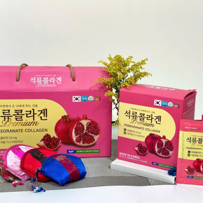 Hồng Sâm Lựu Collagen 20 gói Hàn Quốc - giữ mãi nét thanh xuân