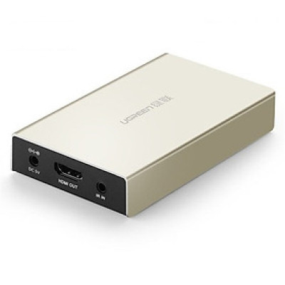 Bộ nhận HDMI qua cáp Lan Cat 5E + 6 120M Màu Vàng Ugreen 116OL40283MM Hàng chính hãng