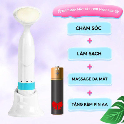 Máy rửa mặt kết hợp mát xa mặt Half Horse. Làm sạch sâu hơn giúp tuần hoàn máu giúp da sáng đẹp tự nhiên