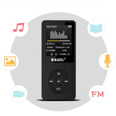 Máy Nghe Nhạc MP3 Ruizu X02 Bộ Nhớ Trong 8GB AZONE - Hàng Nhập Khẩu