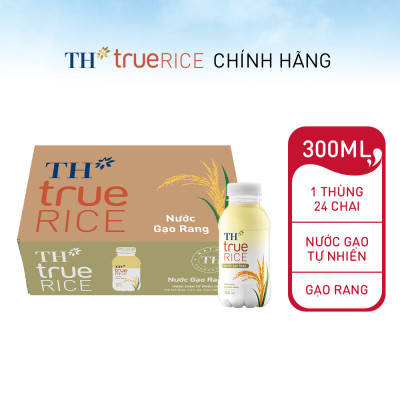 Thùng nước gạo rang TH true RICE 300ml (24 Chai)