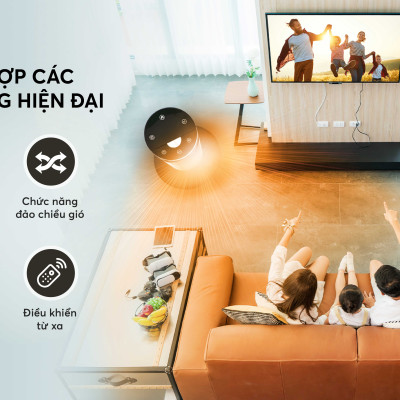 Quạt sưởi gốm Ceramic Mutosi MCH-2000L - Hàng chính hãng