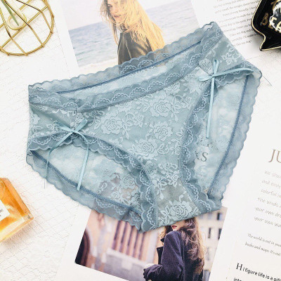 Quần lót nữ ren chất lưới pha ren siêu mềm mịn thoáng mát - 1829