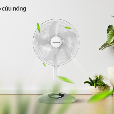 Quạt Sạc Tích Điện Sunhouse SHD7228 - Hàng Chính Hãng