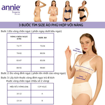 Áo ngực annie cao cấp tạo dáng ôm nâng bầu ngực BRA 8030