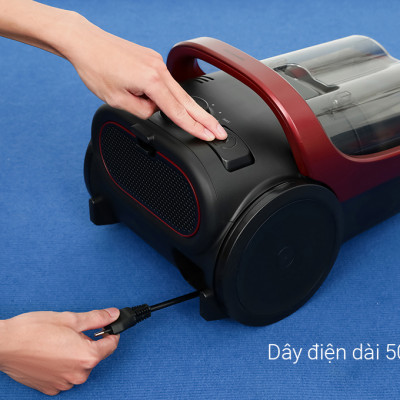 Máy Hút Bụi Dạng Hộp Panasonic MC-CL607RN49 - Công suất 2100W - Công nghệ gió xoáy cực đại - Bộ lọc HEPA lưới lọc hiện đại - Sán xuất tại Malaysia - Hàng chính hãng - Bảo hành 12 tháng chính hãng