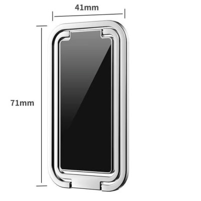 Giá kệ đỡ điện thoại hợp kim dán mặt đế sau chống lưng vòng tay xoay 360 độ Kickstand gấp gọn K4 - Hàng chính hãng