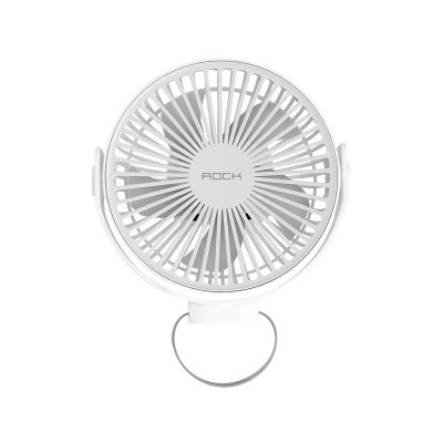 Quạt mini để bàn, quạt tích điện usb Rockspace F35 nhỏ gọn 4 chế độ gió xoay 360 độ, dung lượng pin cao - Hàng chính hãng