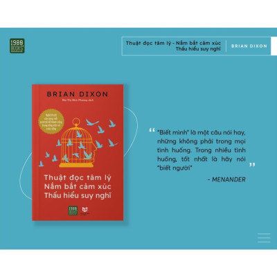 Sách - Thuật Đọc Tâm Lý - Nắm Bắt Cảm Xúc - Thấu Hiểu Suy Nghĩ - Brian Dixon - 1980 Books