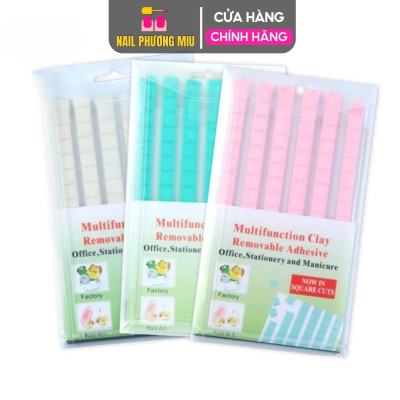 Đất Sét Dính Đa Năng Dán Đế Móng Mẫu 102 Miếng Keo Mini Màu Xanh, Có Thể Tái Sử Dụng Làm Nail Cố Định Siêu Bền Nữ Women