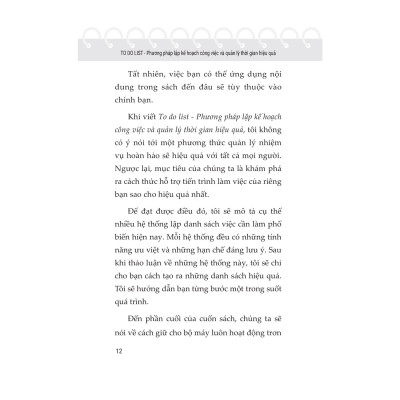 To Do List - Phương Pháp Lập Kế Hoạch Công Việc Và Quản Lý Thời Gian Hiệu Quả