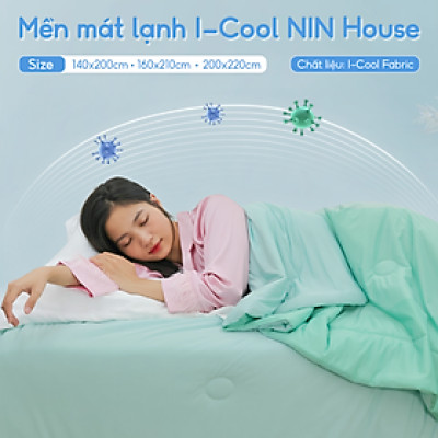 [CHĂN HÈ MÁT LẠNH] Mền lạnh I Cool Advance NIN House NM8036 160x210cm | Chăn chần bông Ice Silk lạnh như tencel, Chăn điều hoà nhiều độ